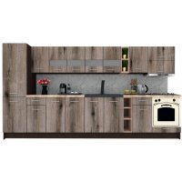 Bucatarie MARINA NEW 370 B Wenge / Decor K366